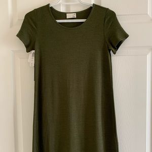 Aritzia Wilfred green dress